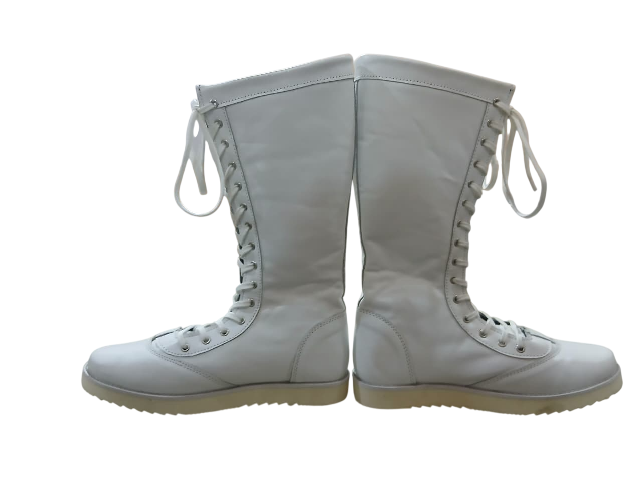 Professionele Stoeistewels, Handgemaak, 100% Oorspronklike Leer, Wit Crocs-patroon, Aanpasbare kleure
