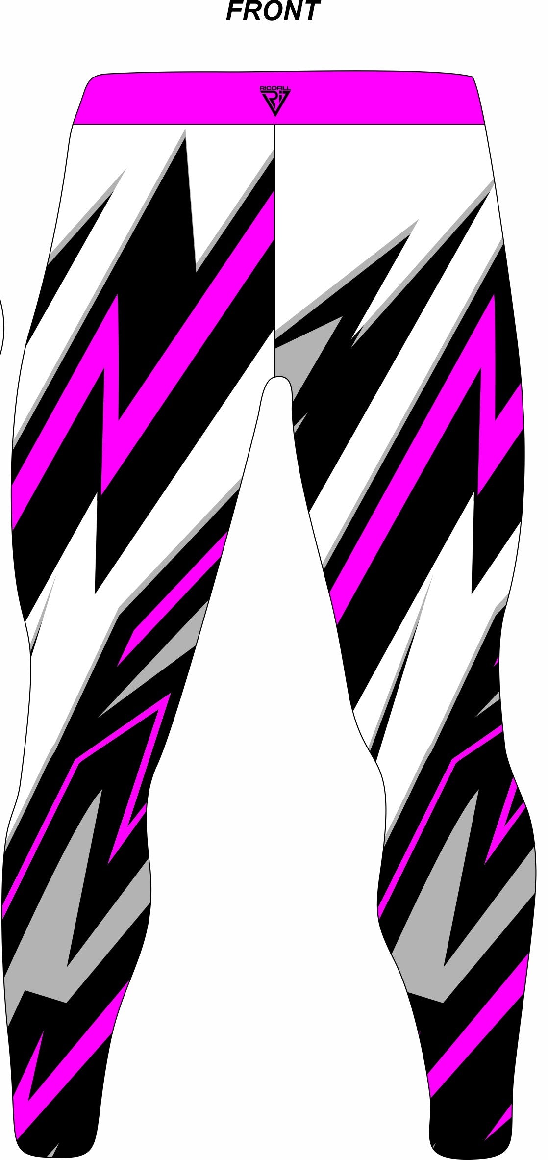 Wrestling Tights Lightning Bolt, Purple Black whit Colors Customizable
