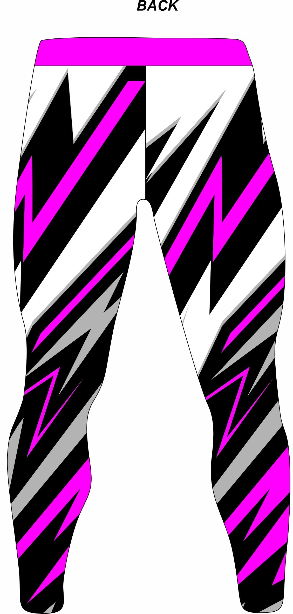 Wrestling Tights Lightning Bolt, Purple Black whit Colors Customizable