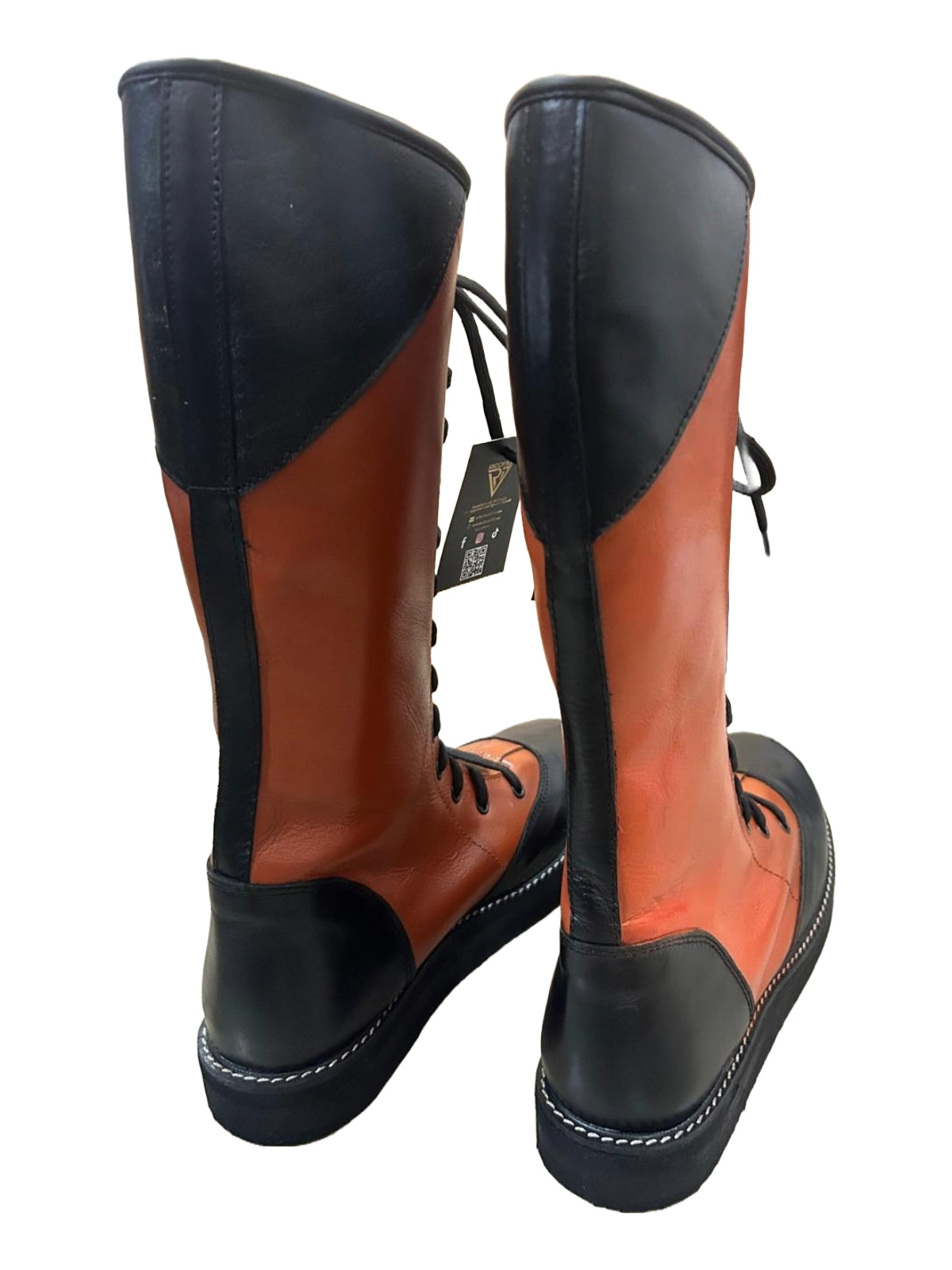 Professionele Stoeistewels, Handgemaak, 100% oorspronklike Leer, Bruin & Swart Kleur, Aanpasbaar