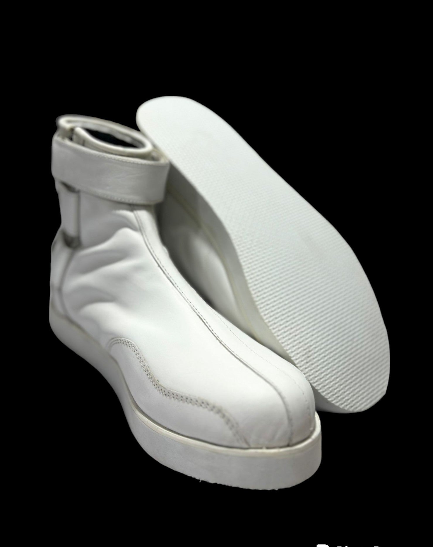 Handgemaakte Professionele Stoeistewels, Lae Sny, 100% Oorspronklike Leer, Ritssluiting, Klittenbandstyl, Handgemaak, Wit Kleur