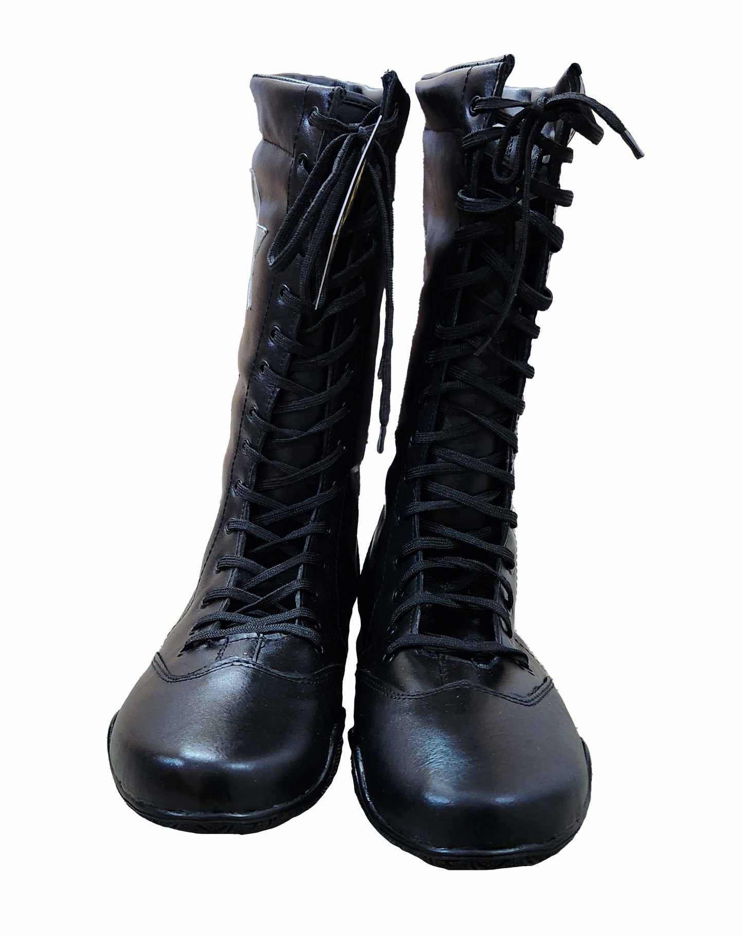 Pro Wrestling Boots, Flat Sole, Handmade, 100% Original Leather, Black Color, Customizable