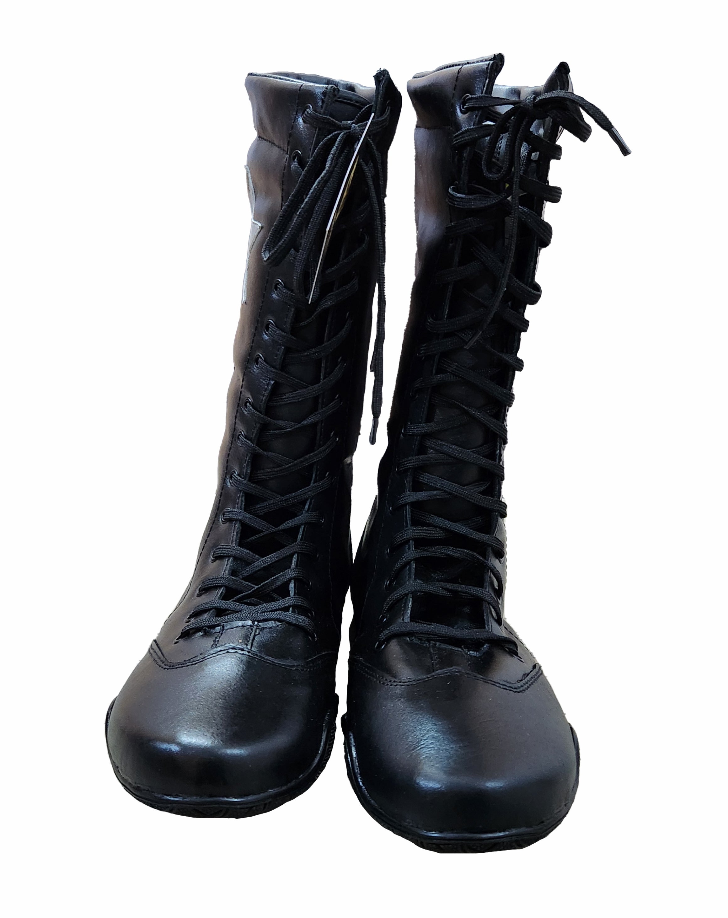 Professionele Stoeistewels, Plat Sool, Handgemaak, 100% Oorspronklike Leer, Swart Kleur, Aanpasbaar