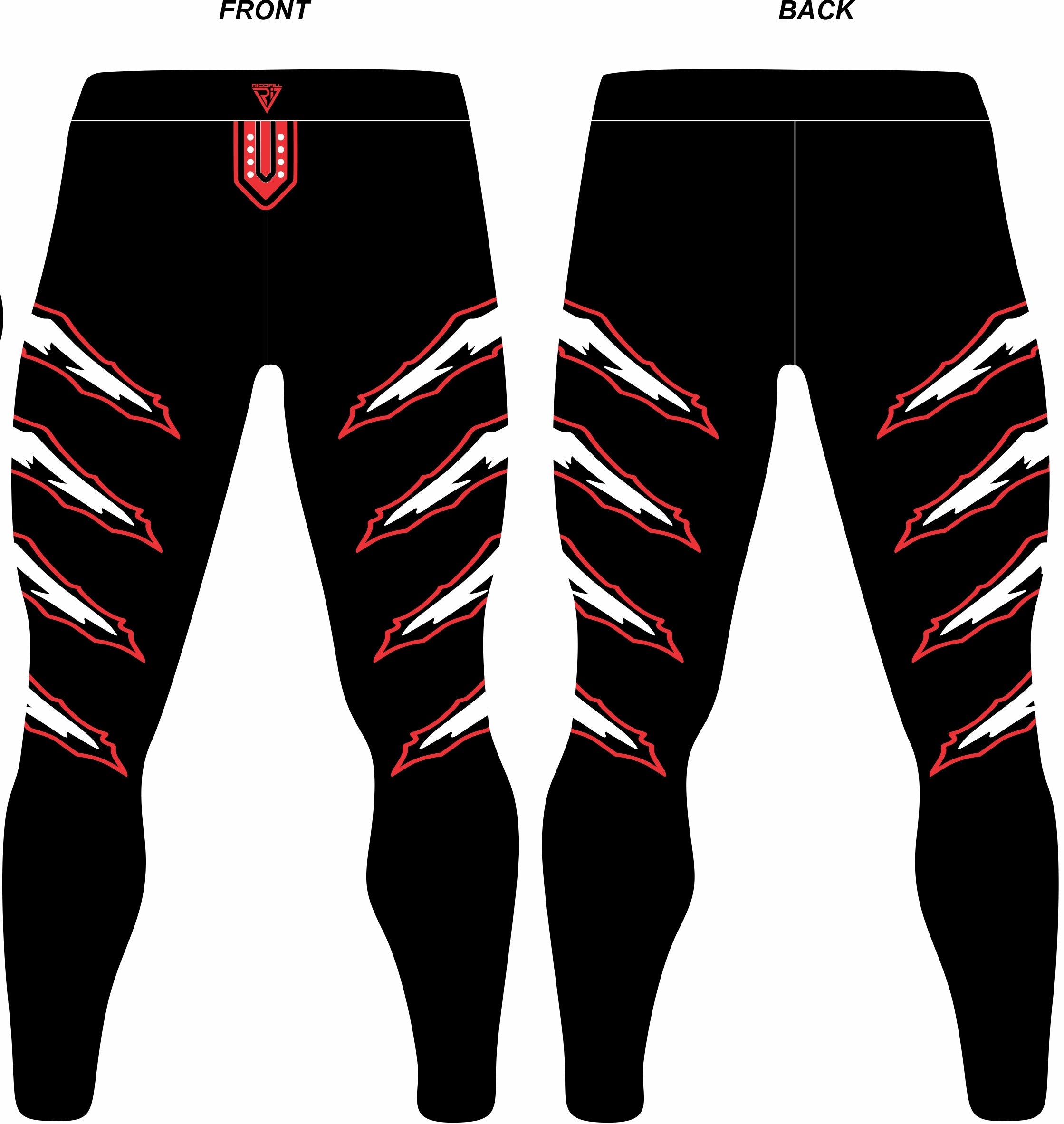 Men Pro Wrestling Tights, Black with Paws, Customizable