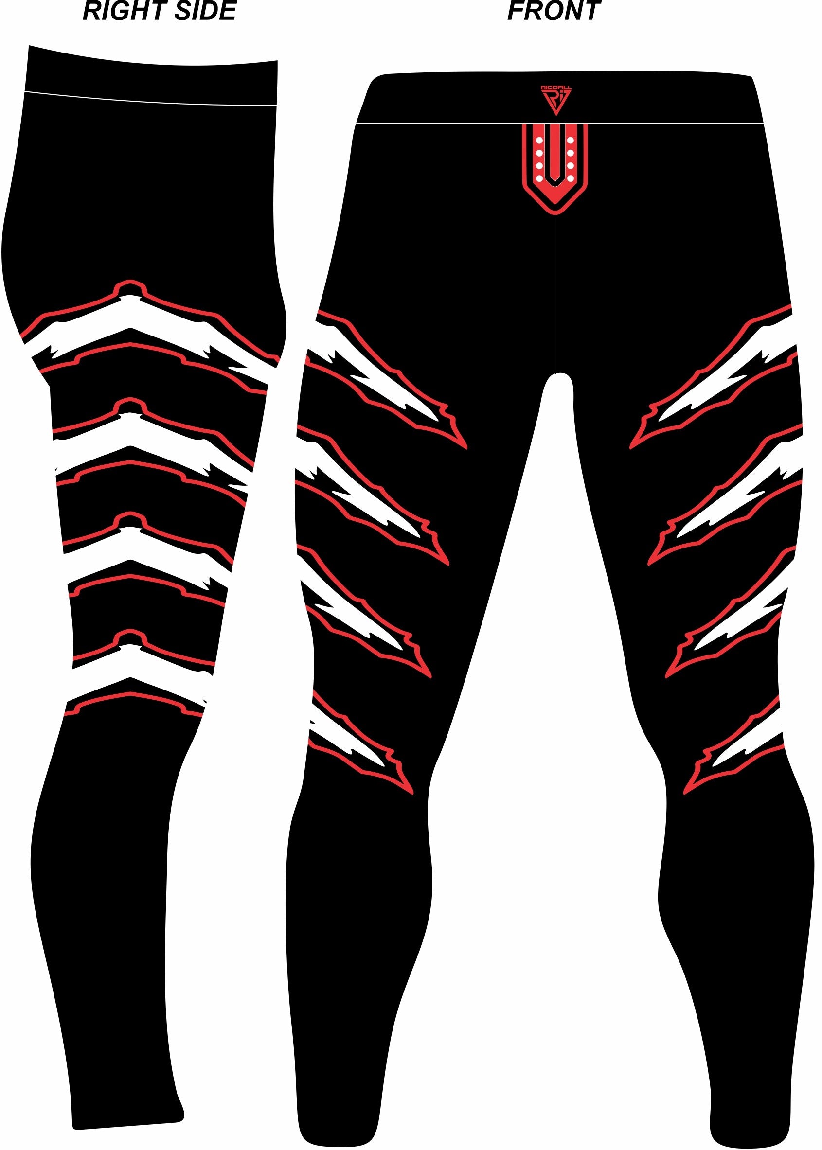 Men Pro Wrestling Tights, Black with Paws, Customizable
