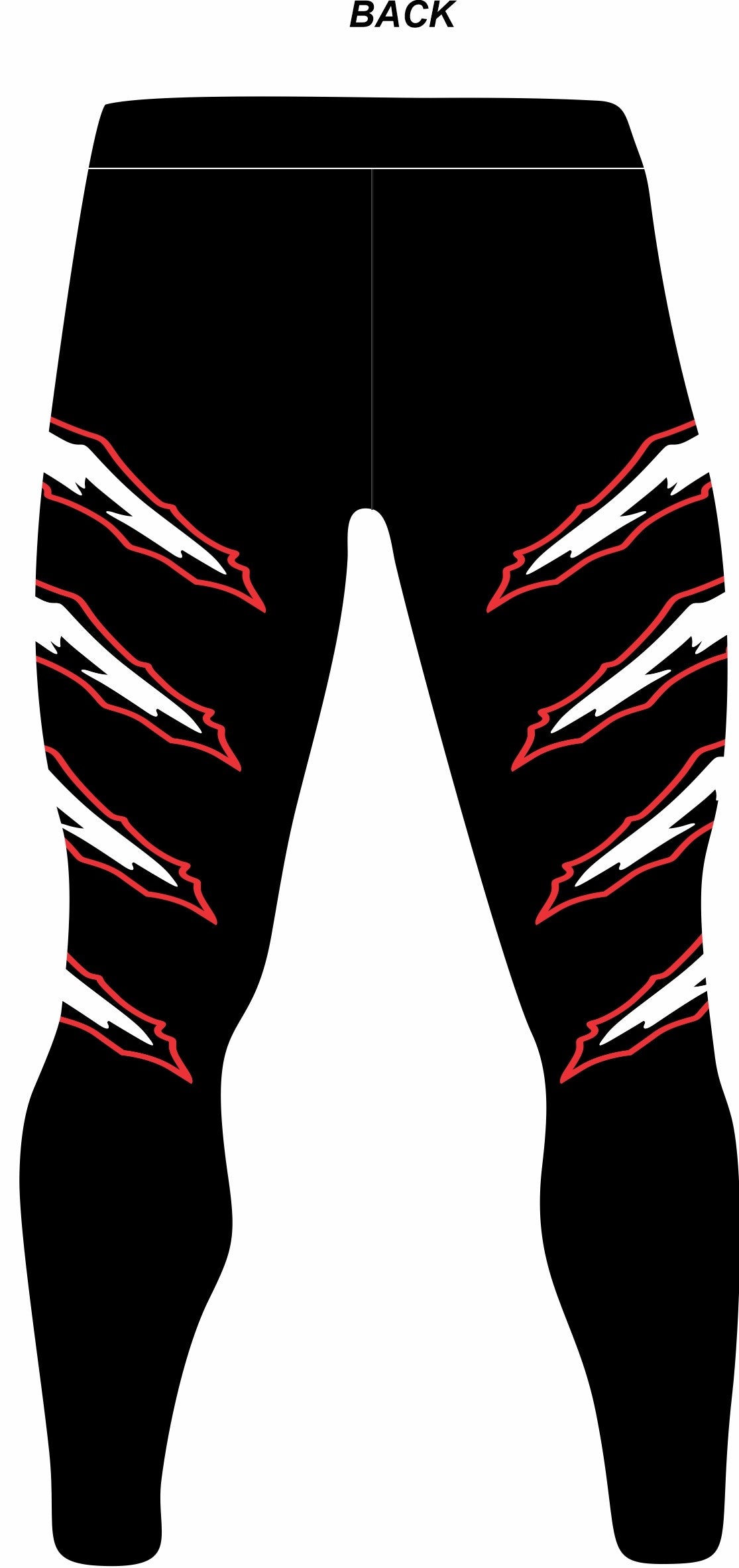 Men Pro Wrestling Tights, Black with Paws, Customizable