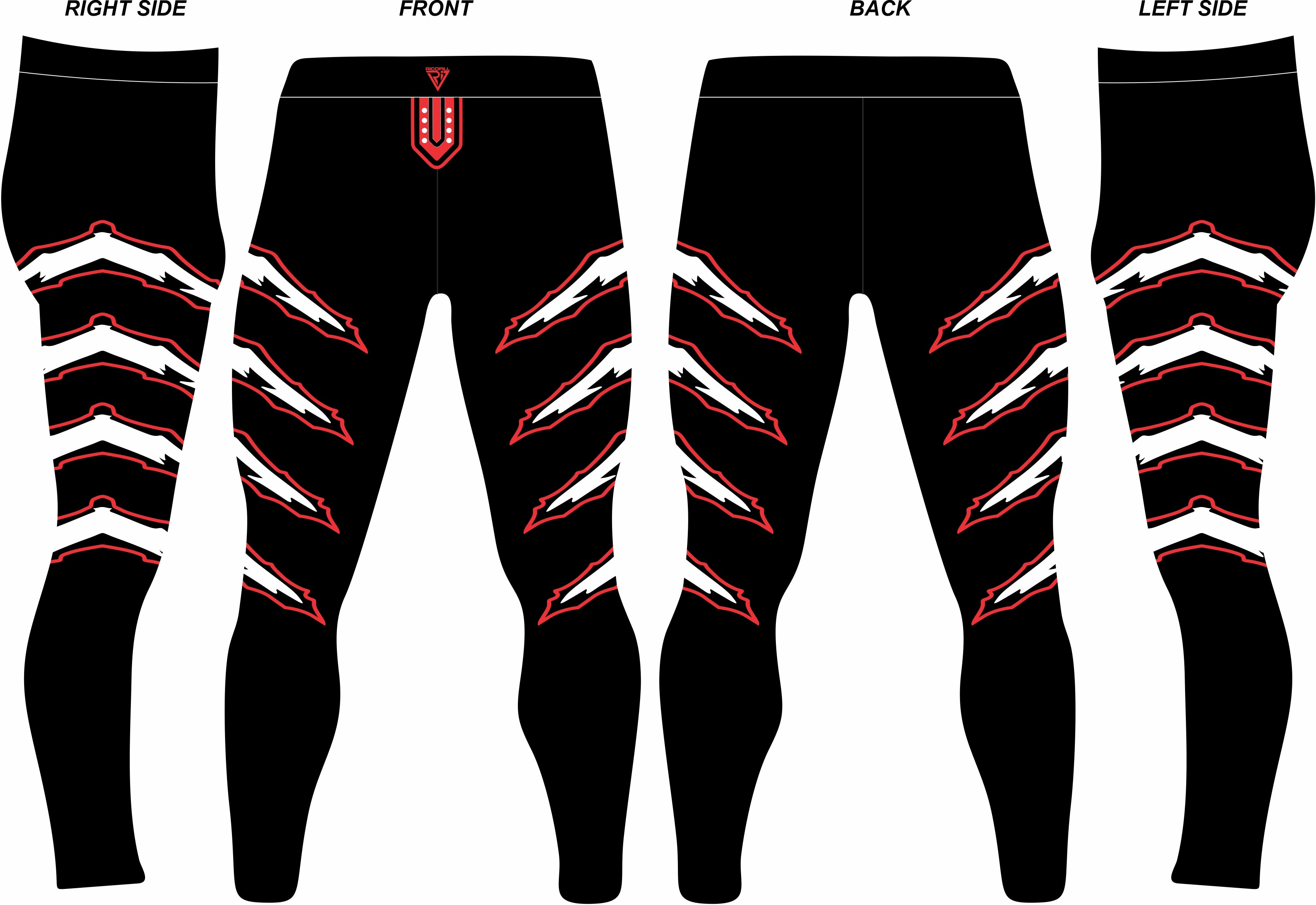 Men Pro Wrestling Tights, Black with Paws, Customizable