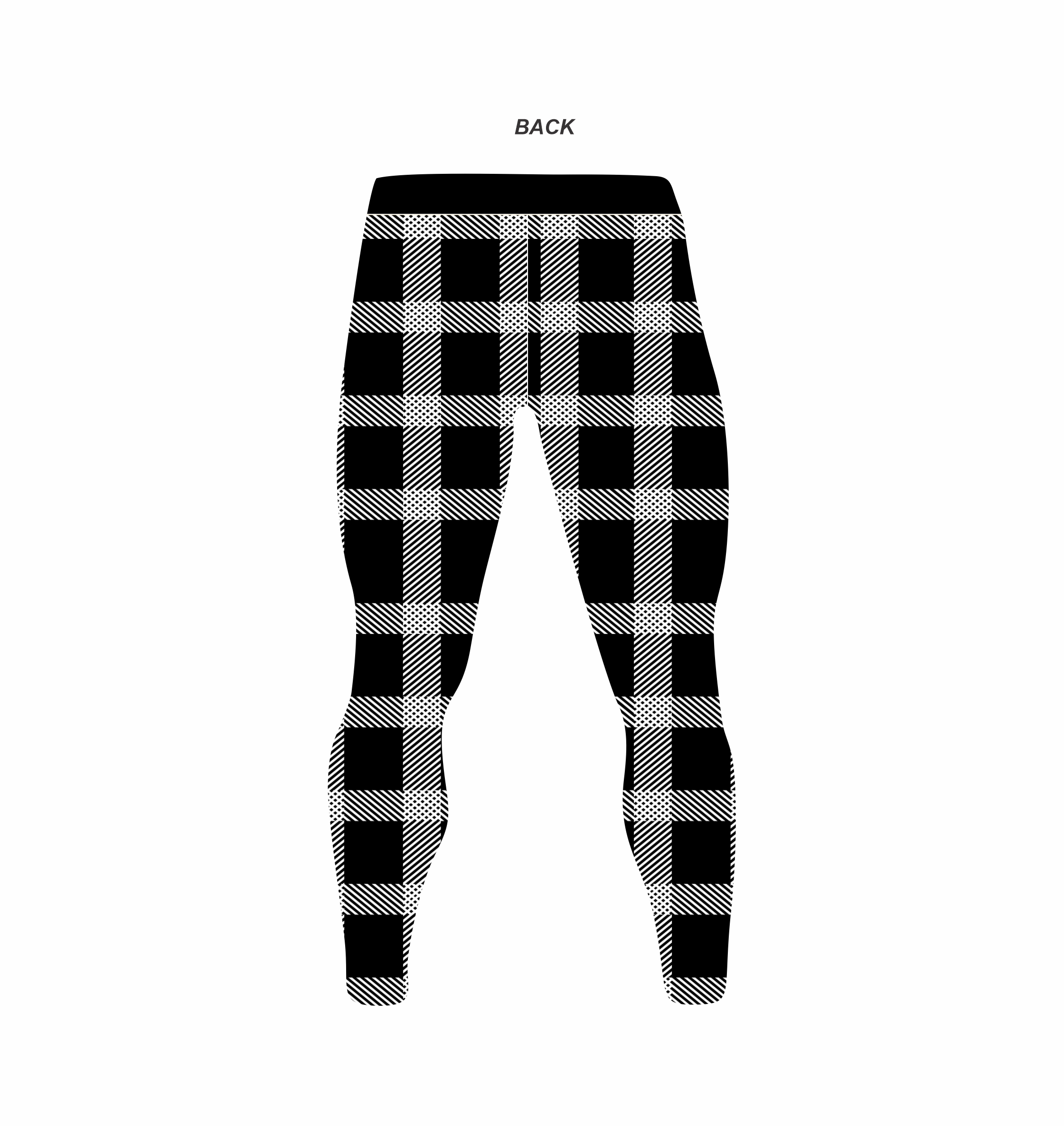 Black & White Plaid wrestling tights, Stretchable and Customized Colors
