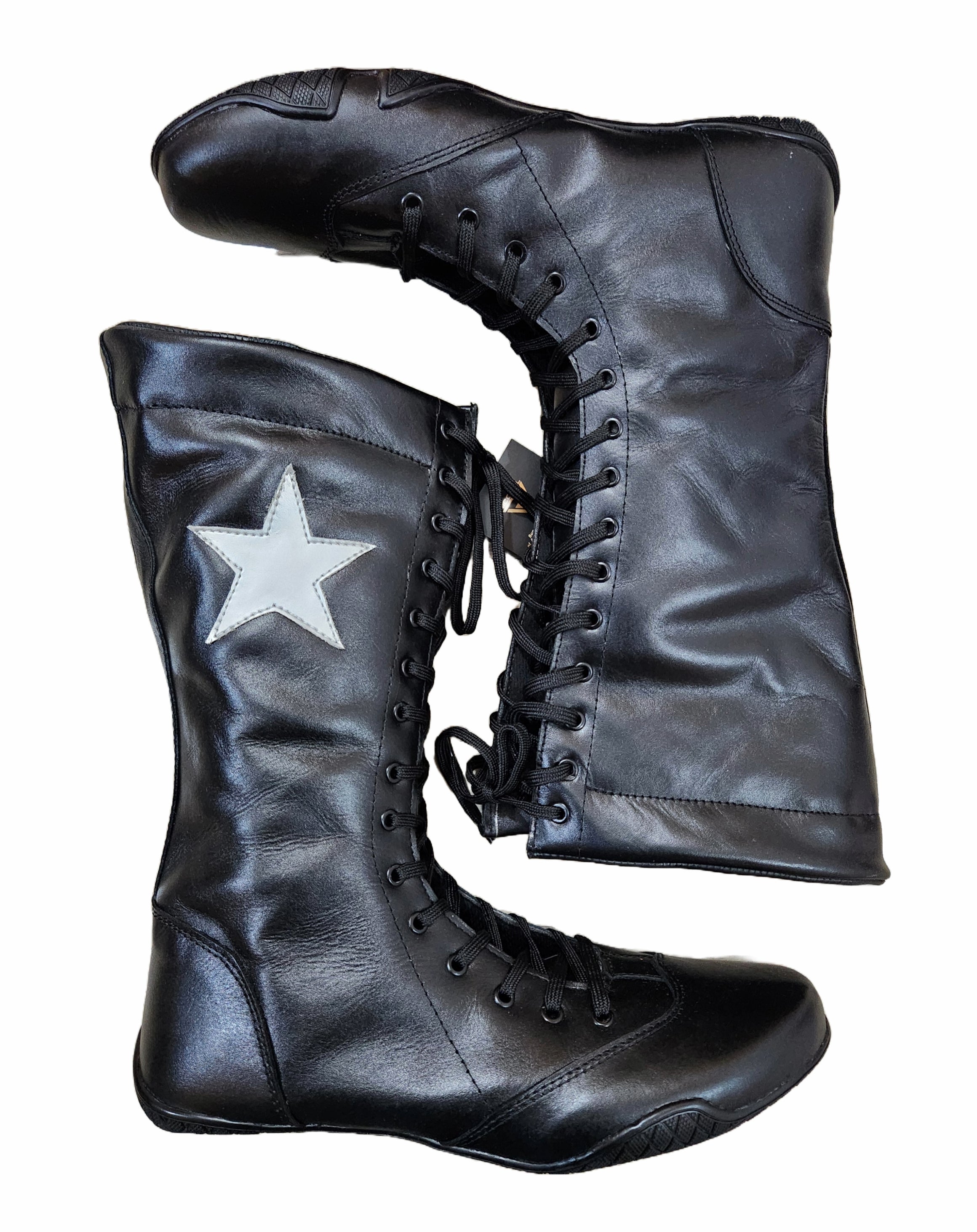 Professionele Stoeistewels, Plat Sool, Handgemaak, 100% Oorspronklike Leer, Swart Kleur, Aanpasbaar