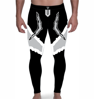Pro Wrestling Tights: Spandex, Black with Design and customizable