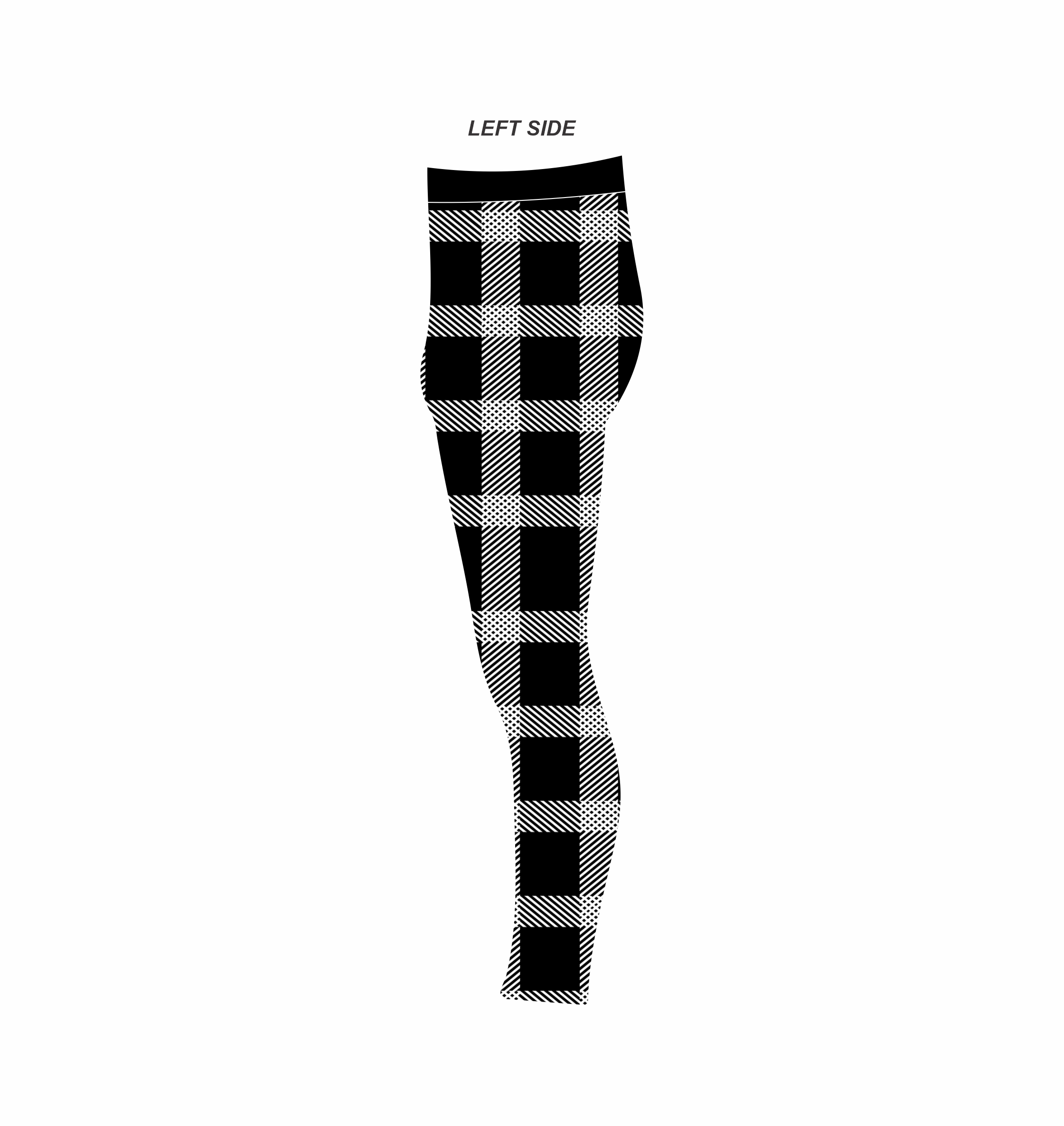 Black & White Plaid wrestling tights, Stretchable and Customized Colors