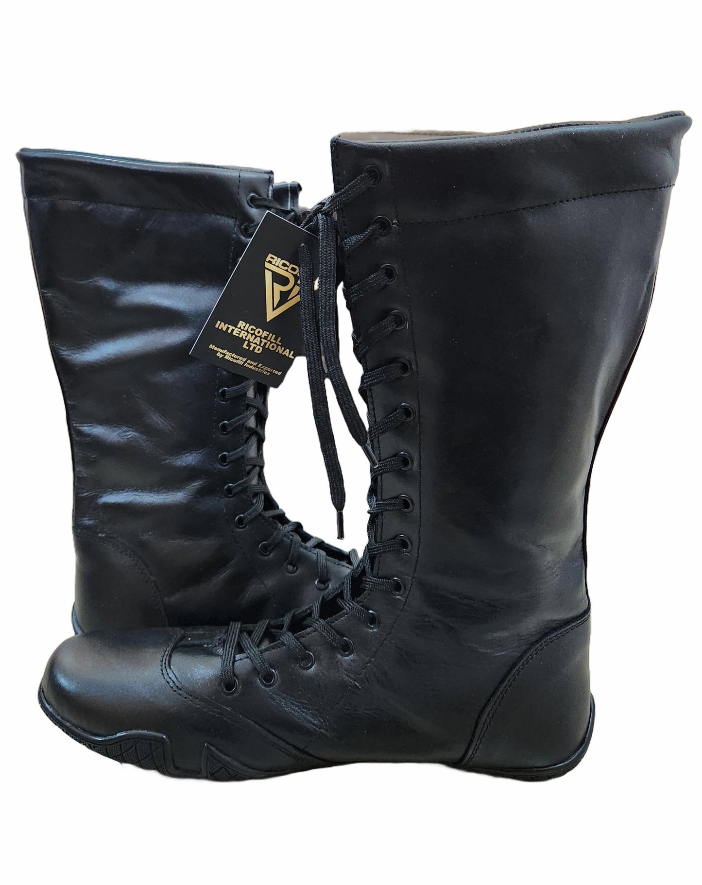 Pro Wrestling Boots, Flat Sole, Handmade, 100% Original Leather, Black Color, Customizable