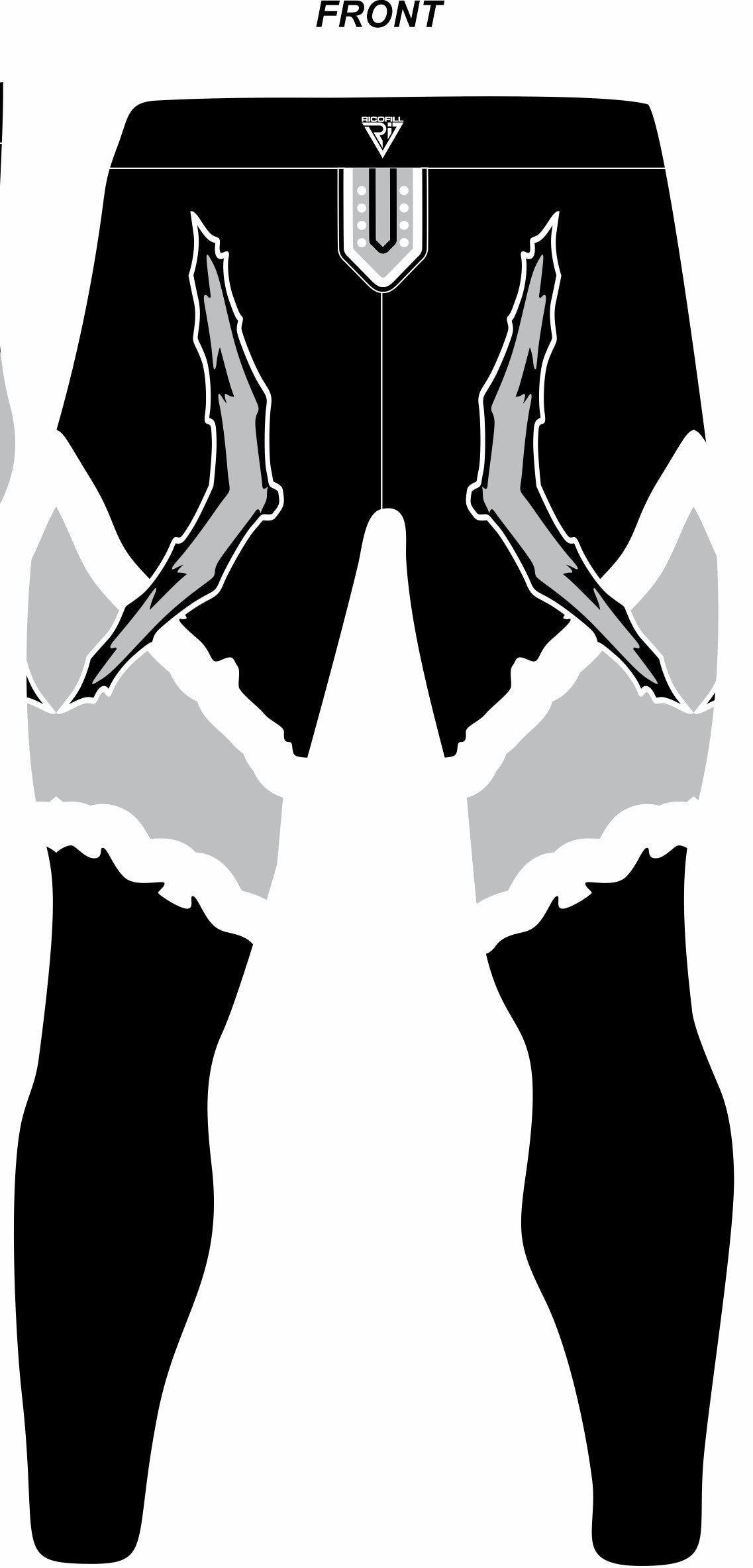 Pro Wrestling Tights: Spandex, Black with Design and customizable