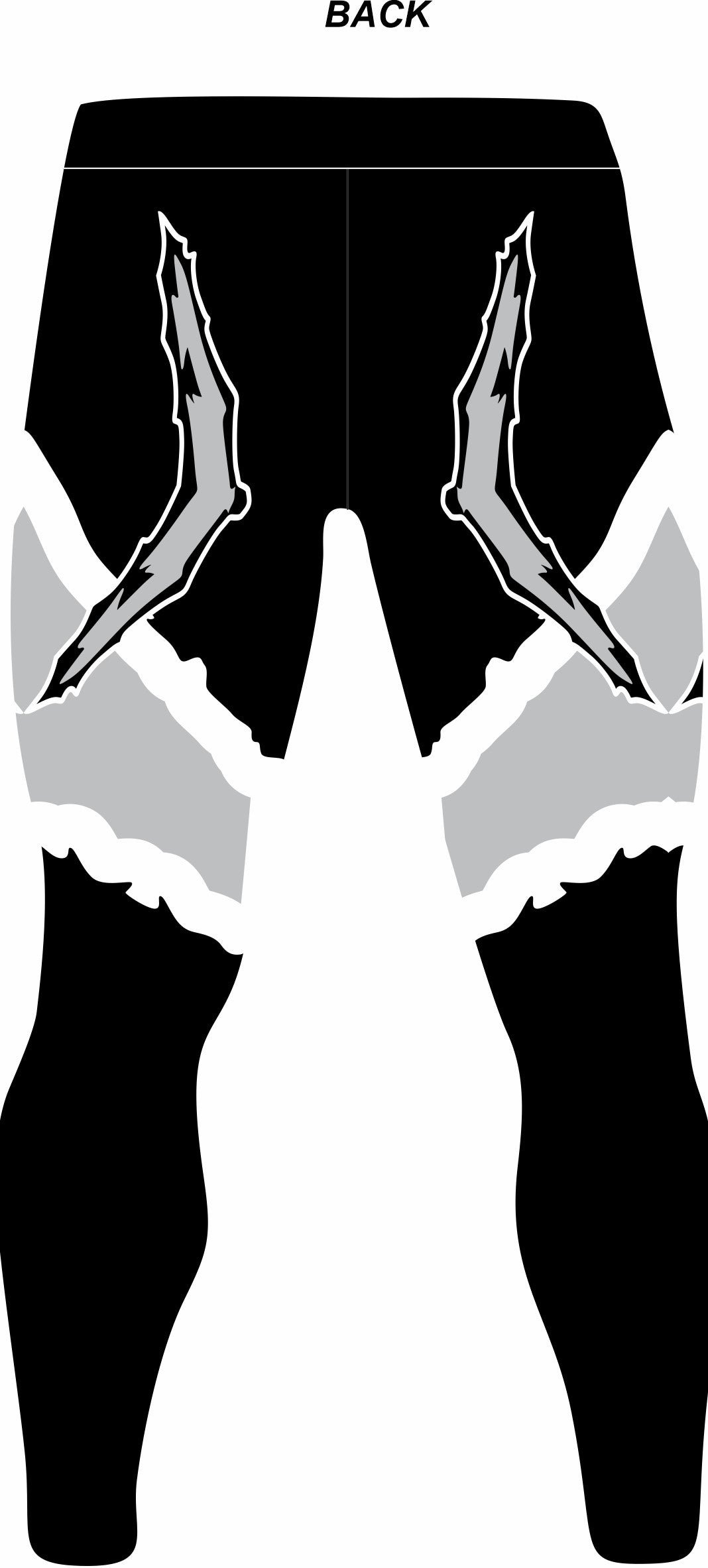 Pro Wrestling Tights: Spandex, Black with Design and customizable