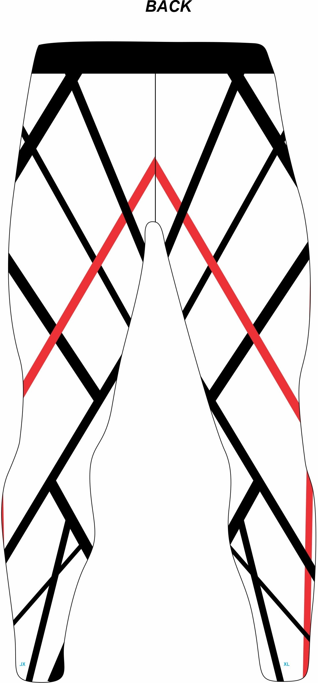 White Grid Claw Wrestling Tights, Customizable