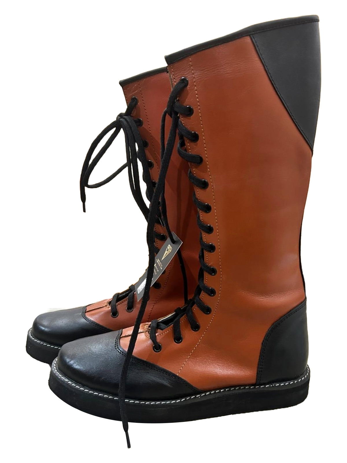 Professionele Stoeistewels, Handgemaak, 100% oorspronklike Leer, Bruin & Swart Kleur, Aanpasbaar