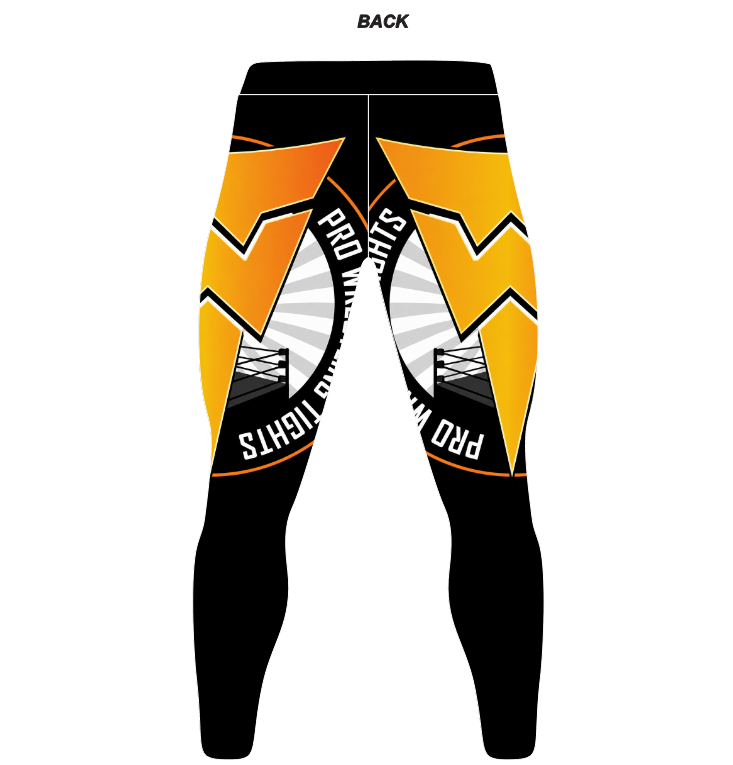 Men's Pro Wrestling Victory Voltage Tights Spandex, Lycra