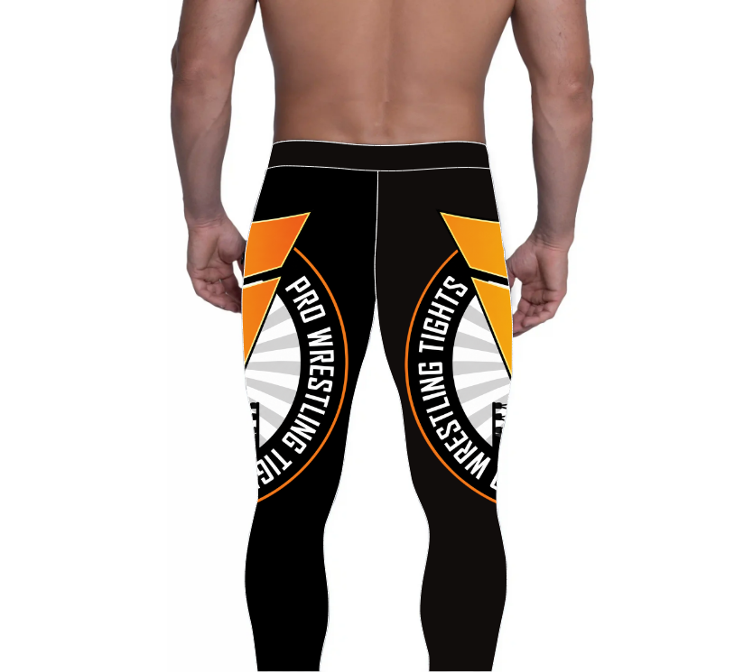 Men's Pro Wrestling Victory Voltage Tights Spandex, Lycra