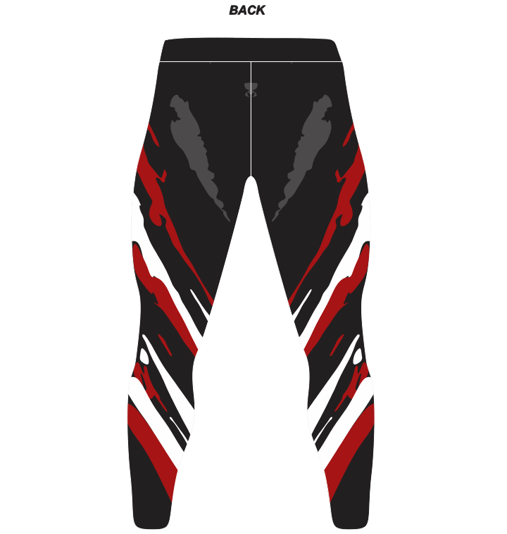 Blood Strike Pro Wrestling Tights  : Stretchable Spandex, Black Redline Rampage