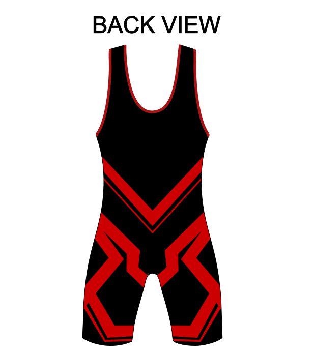 Crimson Vortex Wrestling Singlet – Black & Red Power Edition