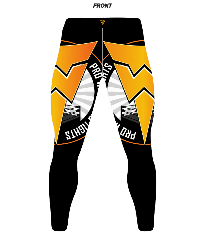 Men's Pro Wrestling Victory Voltage Tights Spandex, Lycra