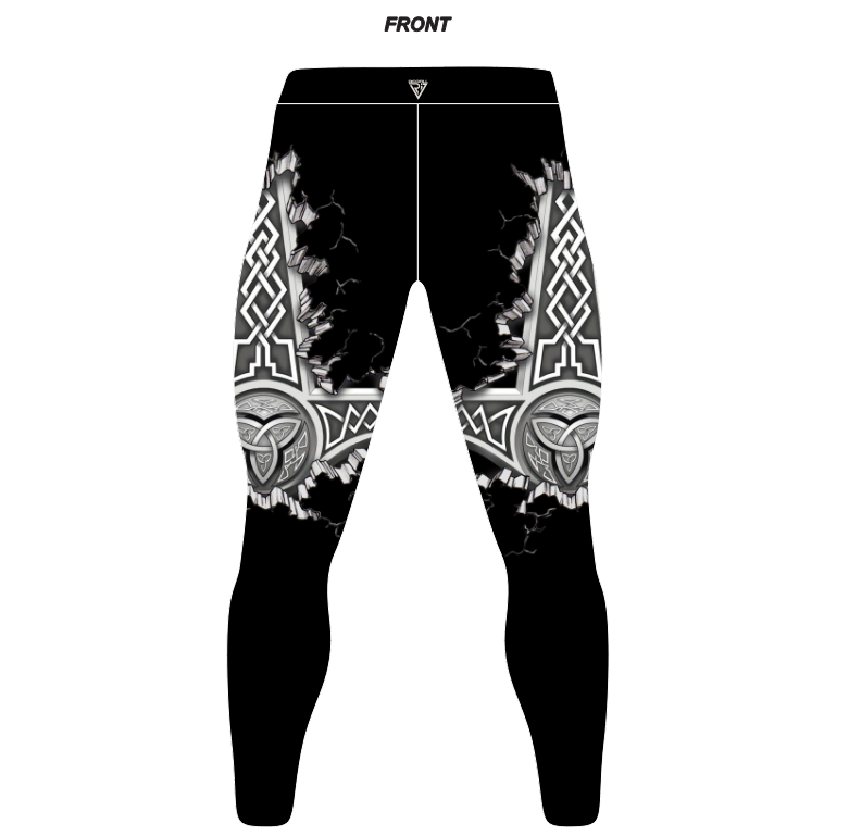 Men's Pro Wrestling Runic Impact Tights Spandex, Lycra