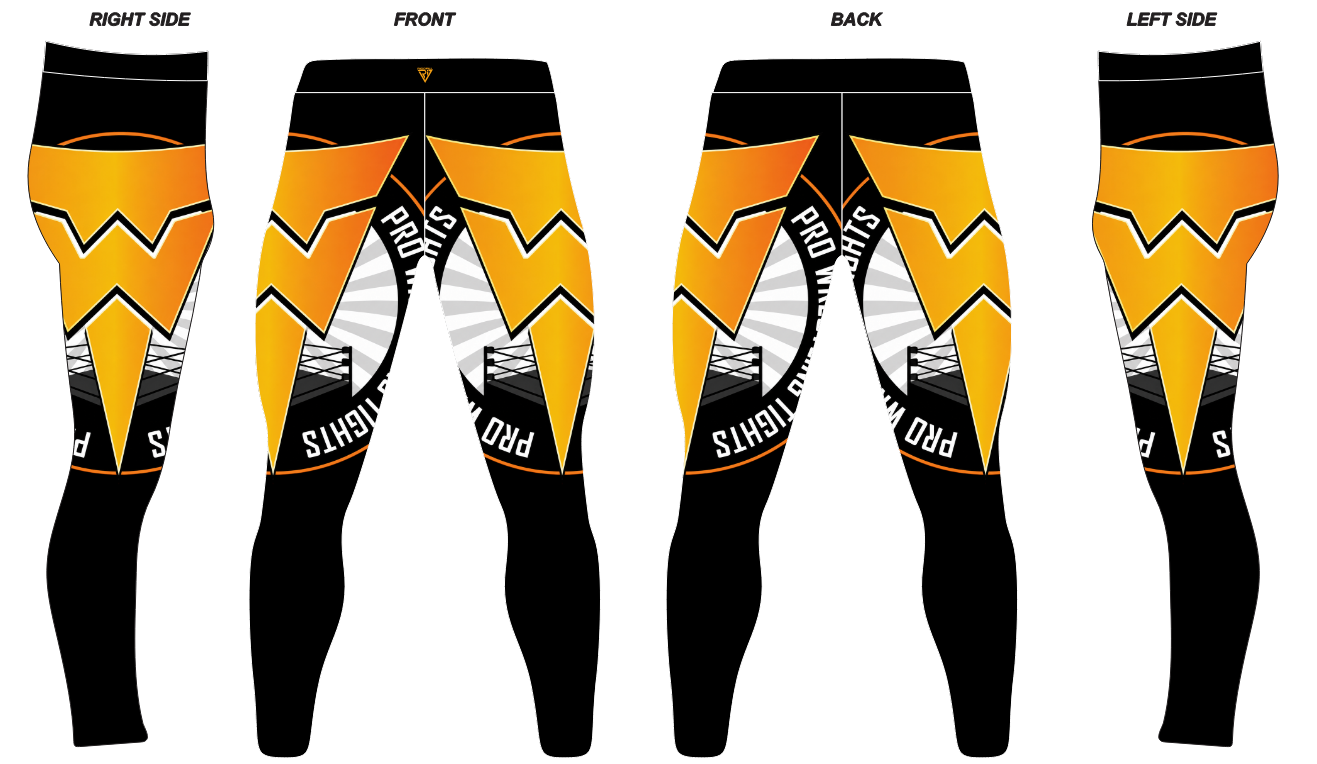 Men's Pro Wrestling Victory Voltage Tights Spandex, Lycra
