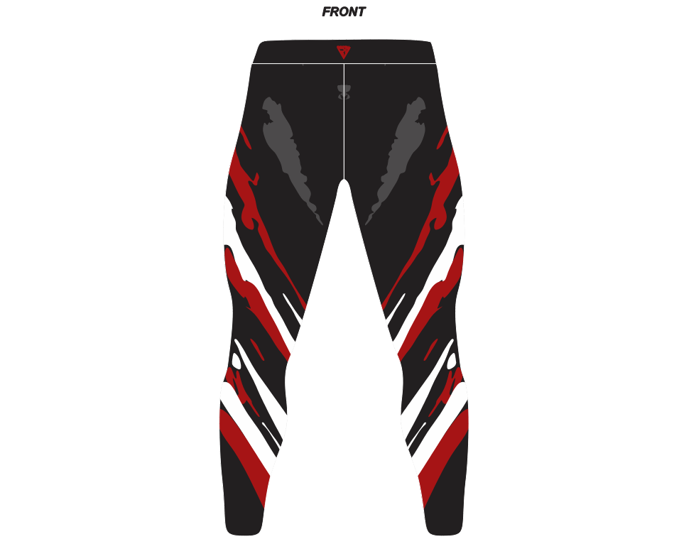 Blood Strike Pro Wrestling Tights  : Stretchable Spandex, Black Redline Rampage