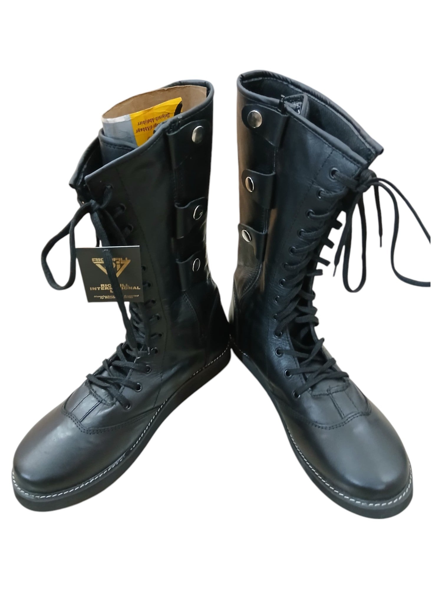 Professionele Stoeistewels, Handgemaak, Ritssluiting- en Veterstyl, 100% Oorspronklike Leer, Swart Kleur, Aanpasbaar