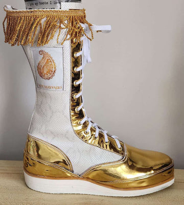 Customized wrestling long boots for TatemayFair Long