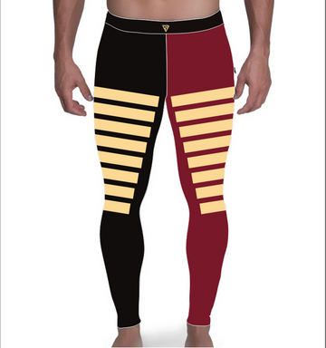 Men's Pro Wrestling Victory Line Tights Spandex, Lycra