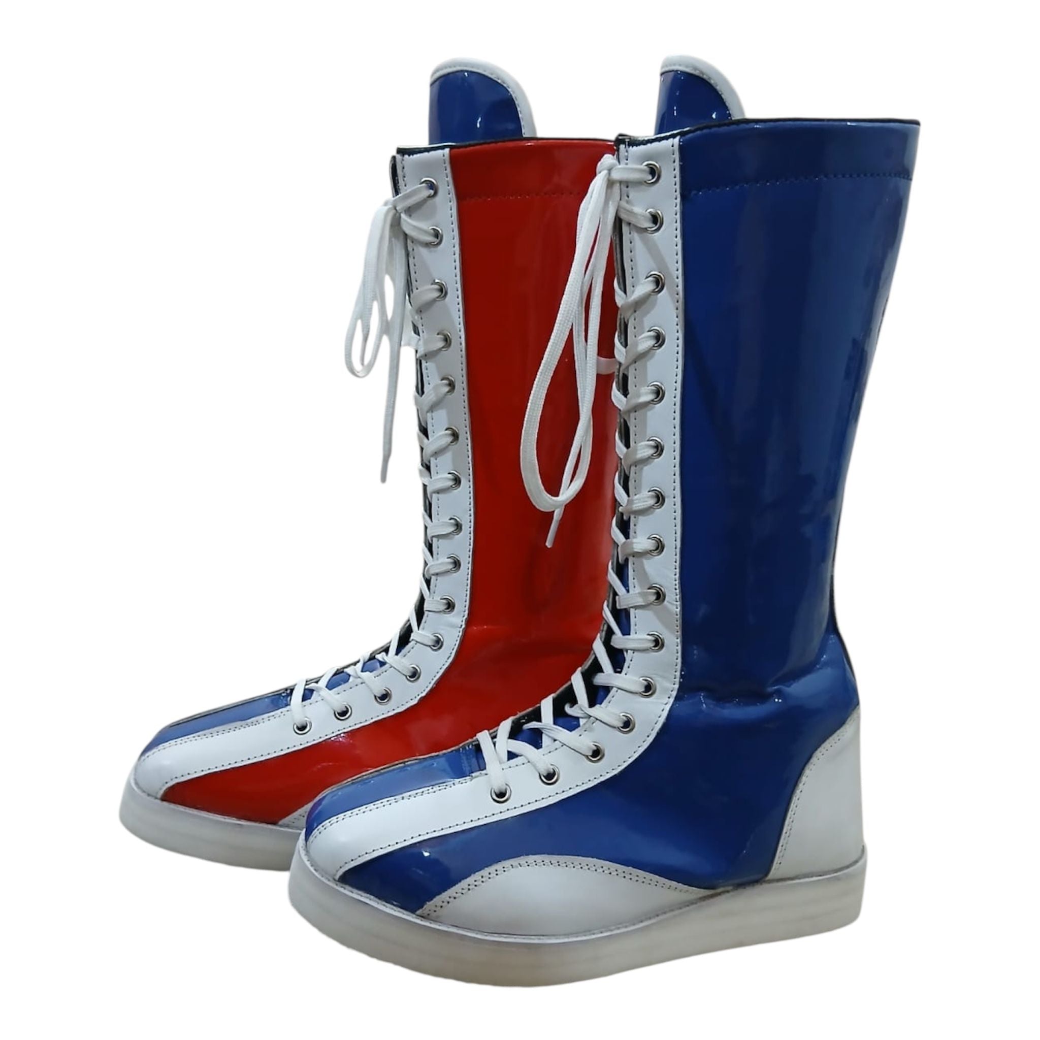 Professionele stoeiskoene, Handgemaak, 100% Egte Leer, Bulldog-styl