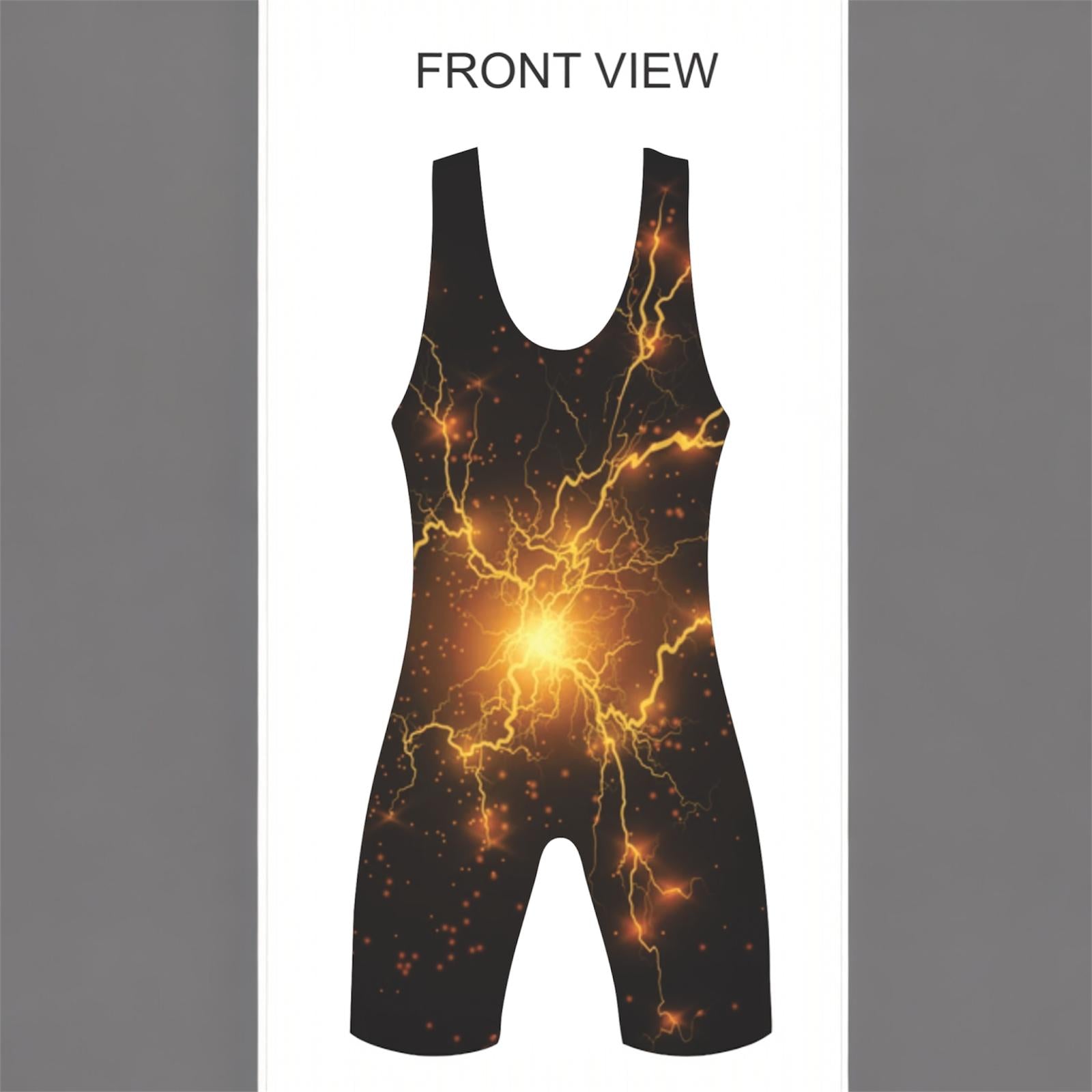 Wrestling Singlet, Stretchable, Lightening Style, Customized Colors