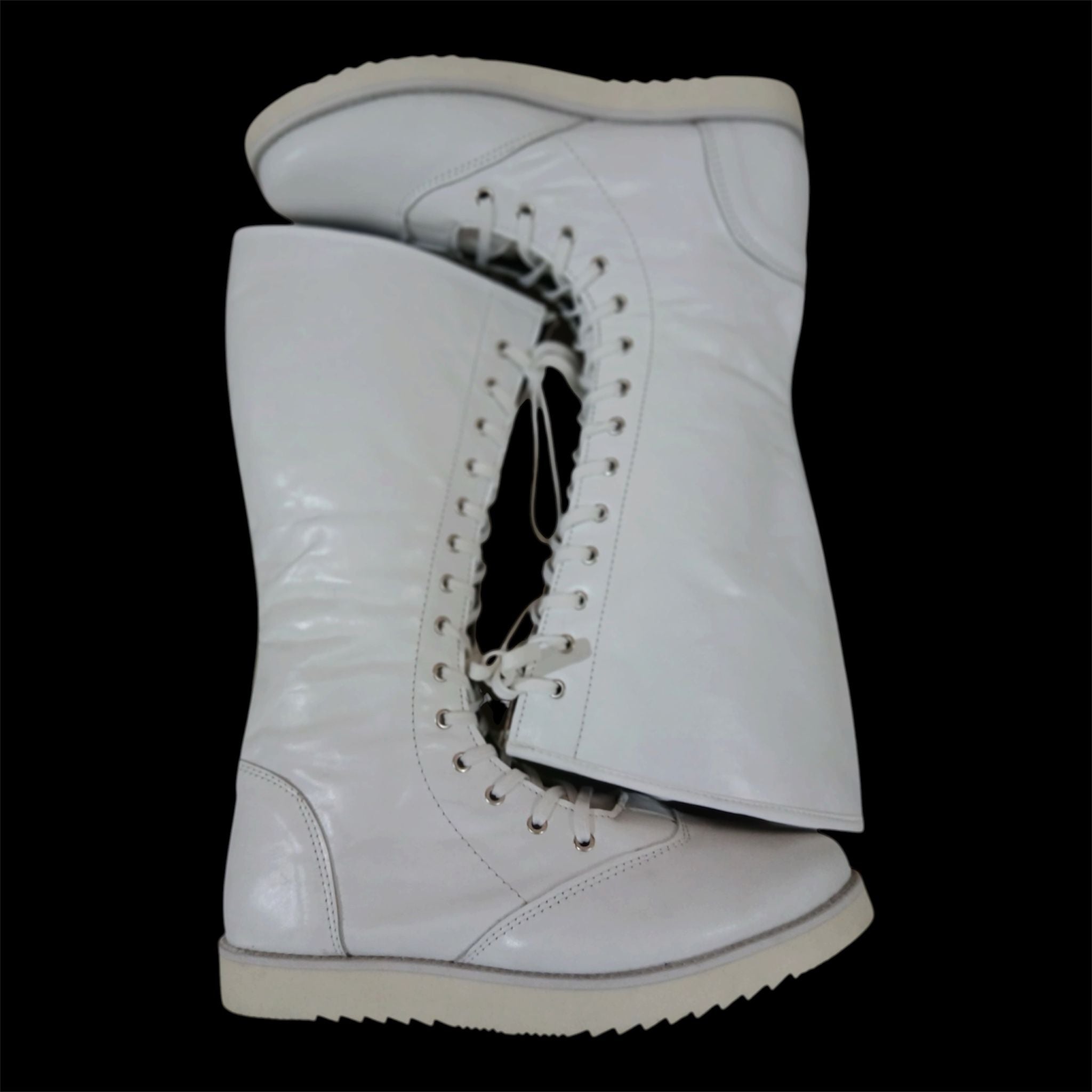 Professionele Stoeistewels, Handgemaak, 100% Oorspronklike Leer, Wit Crocs-patroon, Aanpasbare kleure