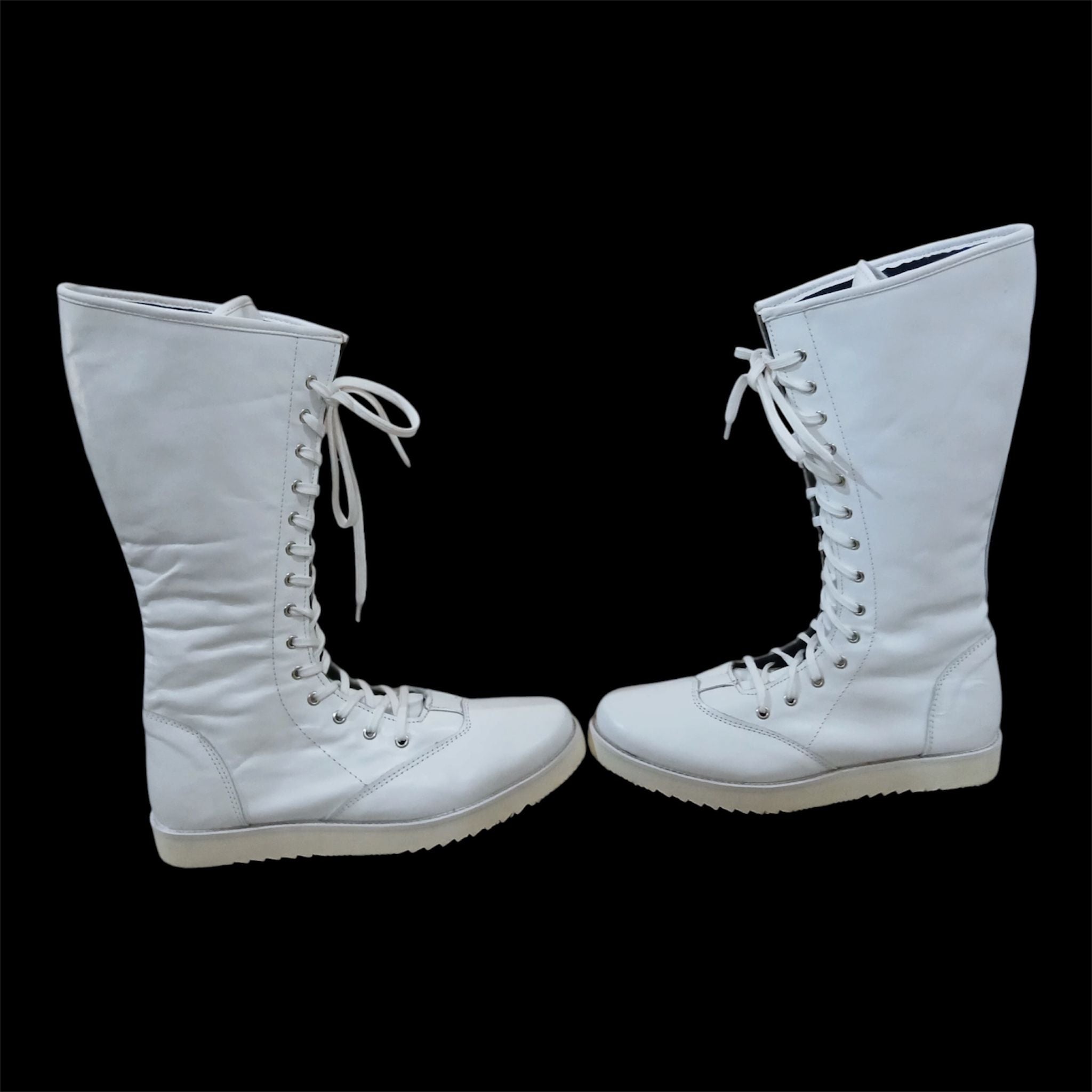 Professionele Stoeistewels, Handgemaak, 100% Oorspronklike Leer, Wit Crocs-patroon, Aanpasbare kleure