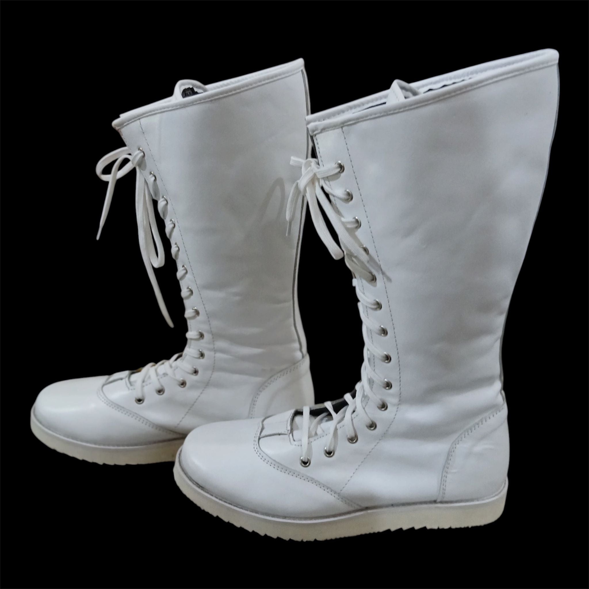 Professionele Stoeistewels, Handgemaak, 100% Oorspronklike Leer, Wit Crocs-patroon, Aanpasbare kleure