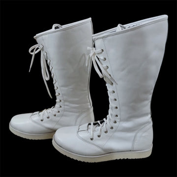 Professionele Stoeistewels, Handgemaak, 100% Oorspronklike Leer, Wit Crocs-patroon, Aanpasbare kleure