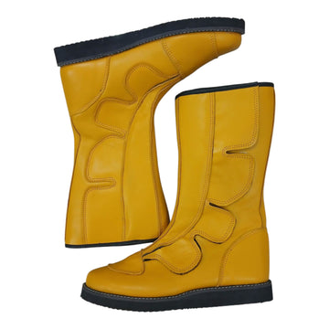 Professionele Stoeistewels, Handgemaak, 100% Suiwer Leer, Klittenbandstyl, Rooi Kleur, Aanpasbaar