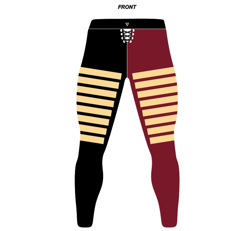 Men's Pro Wrestling Victory Line Tights Spandex, Lycra