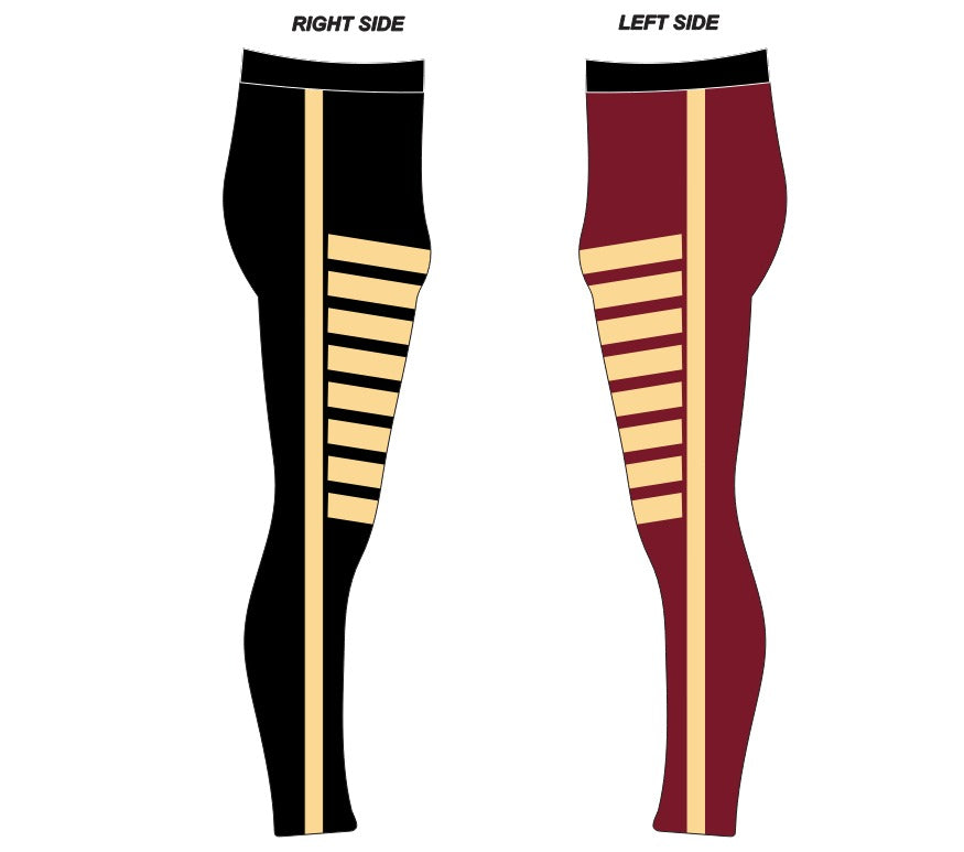 Men's Pro Wrestling Victory Line Tights Spandex, Lycra