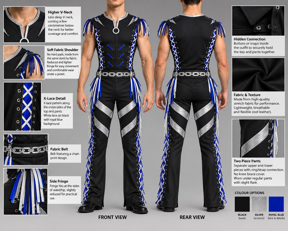 Customized Pro wrestling gear for Daniele Arcioni