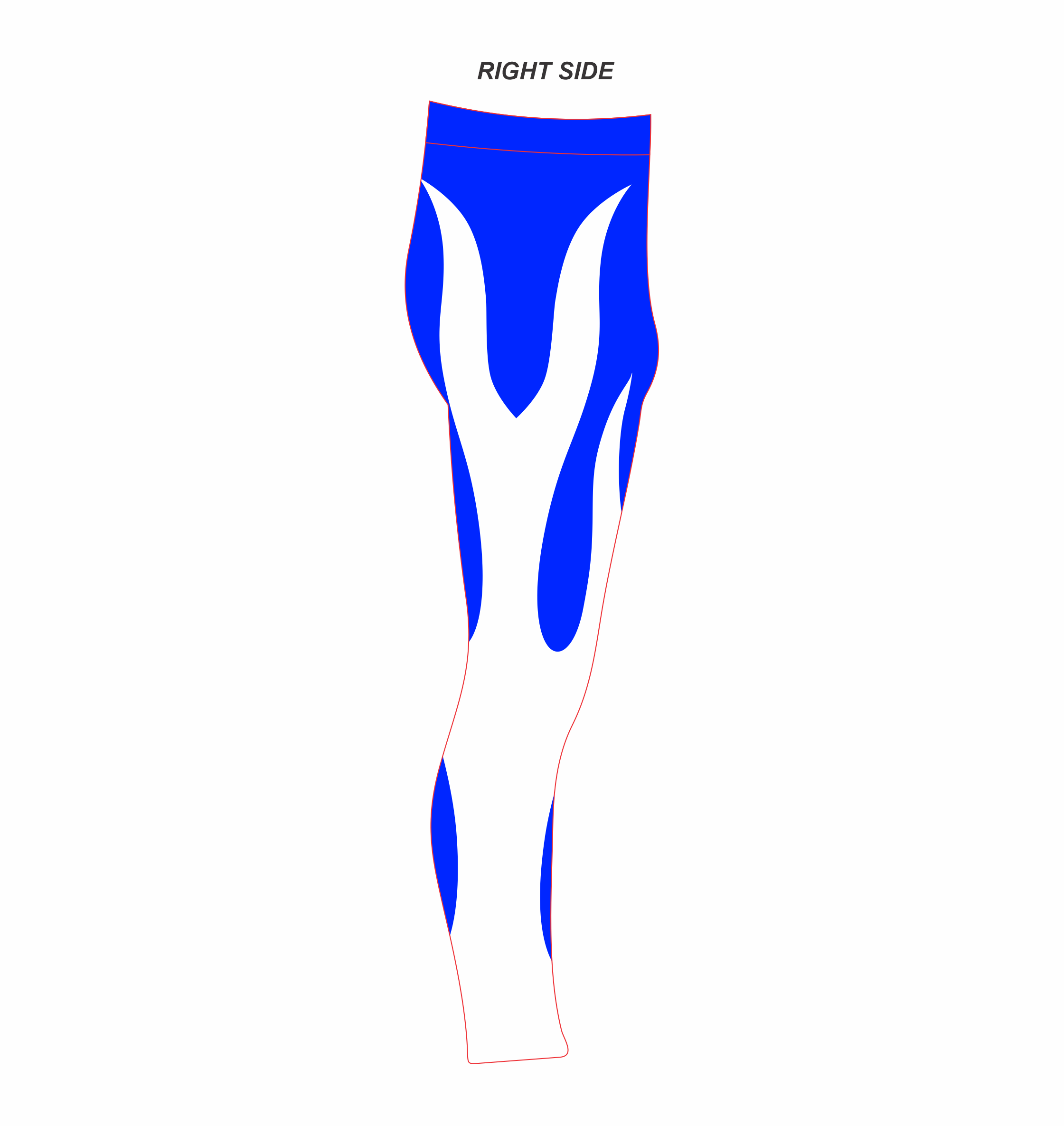 Pro wrestling tights,Blue and White Fire Style,  Stretchable and Customized Colors